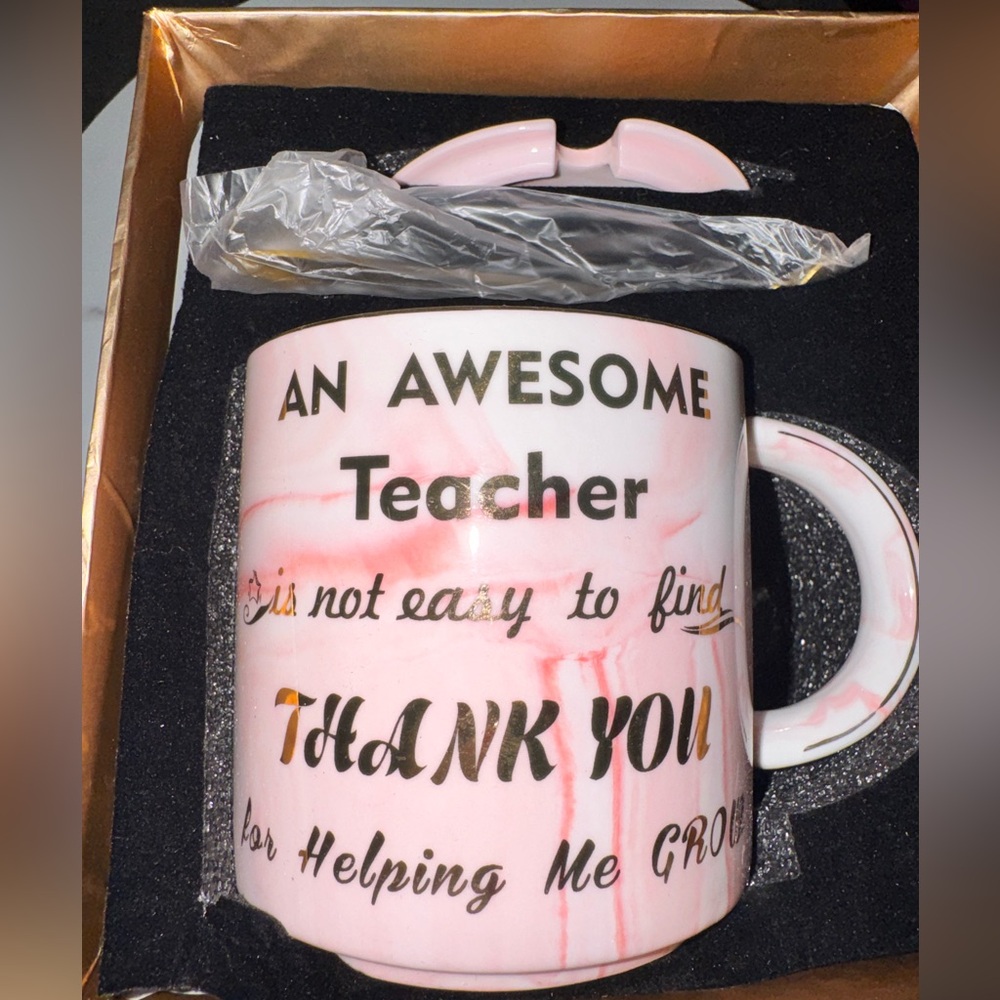 Pink Teacher Mug - Picture 3 of 11
